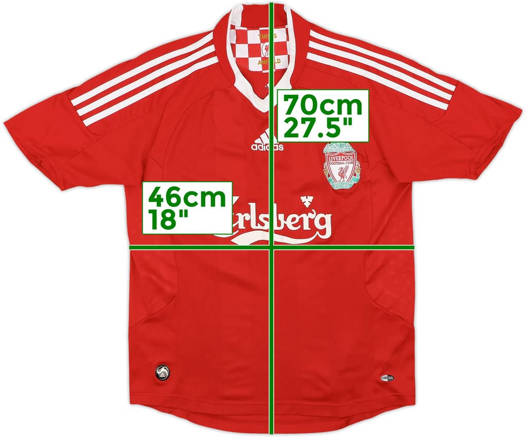 2008-10 Liverpool Home Shirt - 9/10 - (L.Boys)