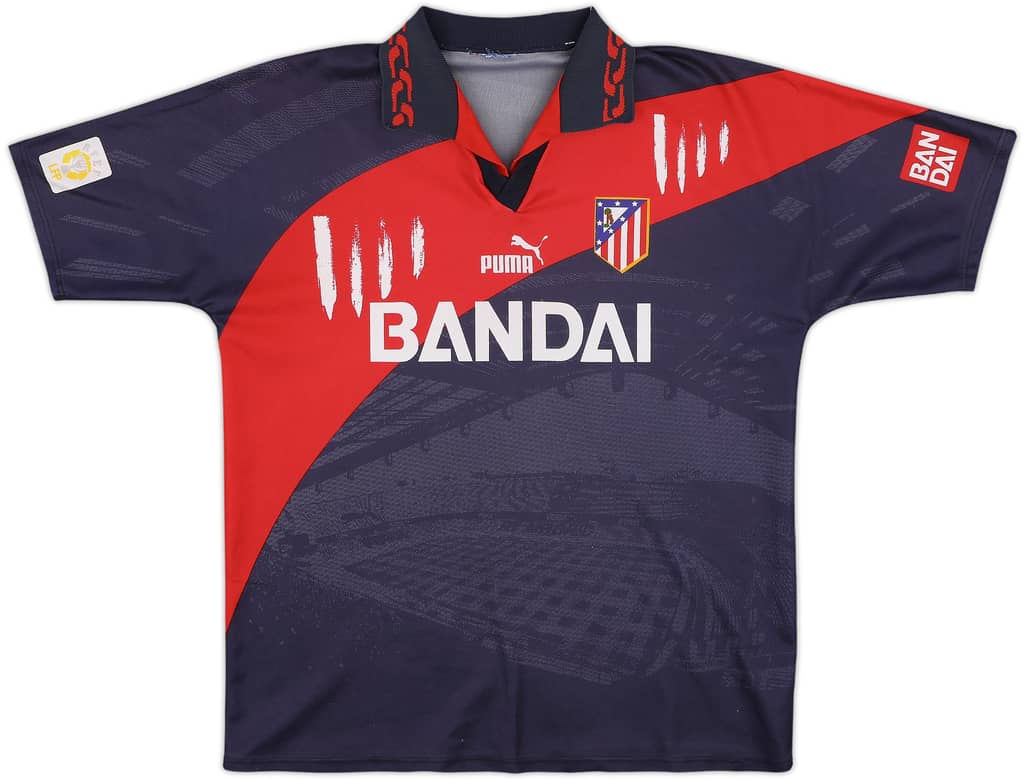 1996-97 Atletico Madrid Away Shirt - 8/10 - (L.Boys)