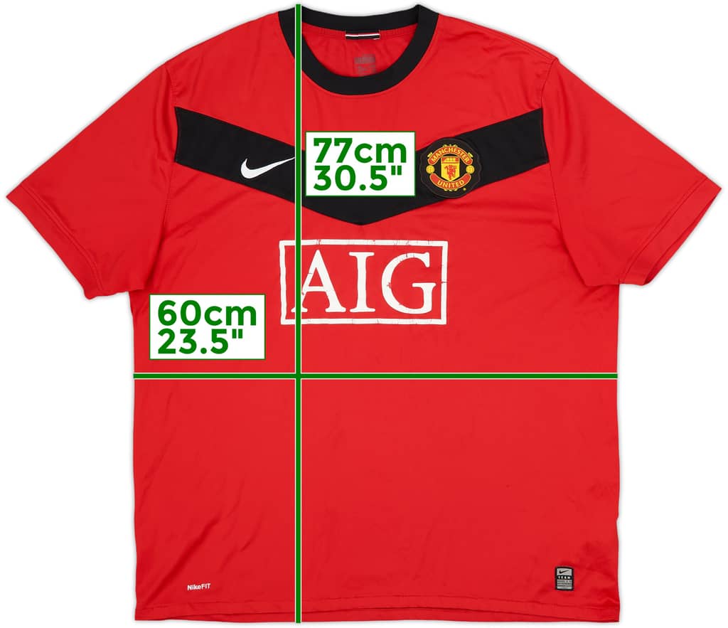 2009-10 Manchester United Home Shirt - 5/10 - (XXL)