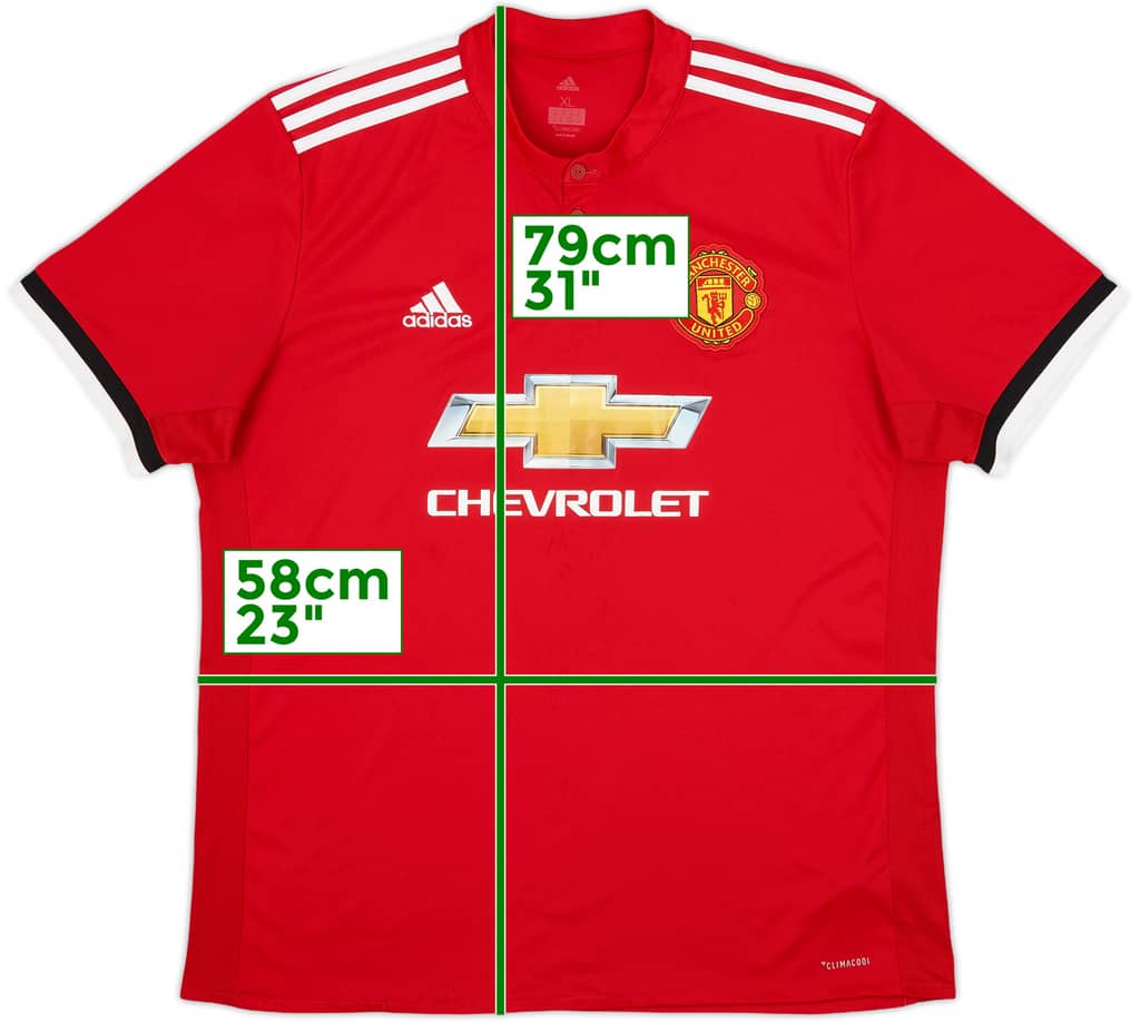 2017-18 Manchester United Home Shirt - 5/10 - (XL)