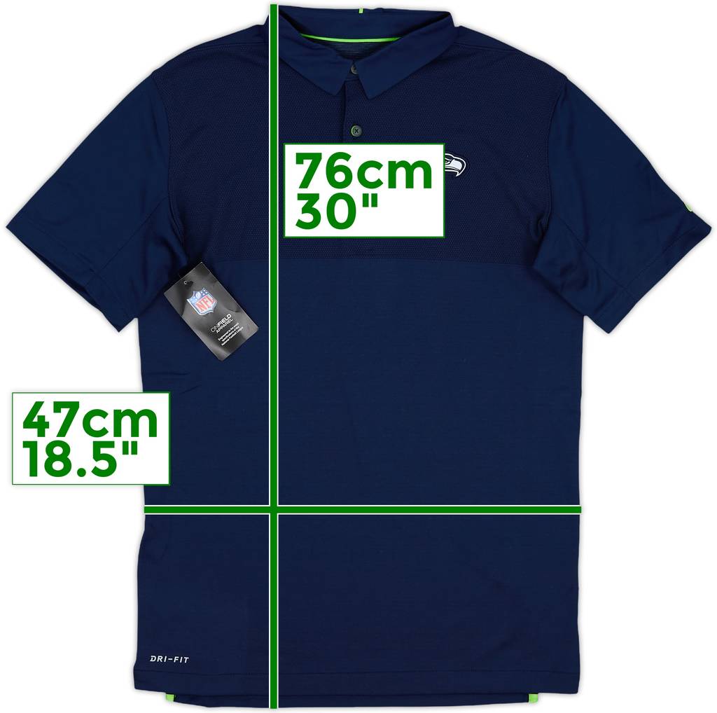 2017 Seattle Seahawks Nike Sideline Coaches Polo Shirt (S)