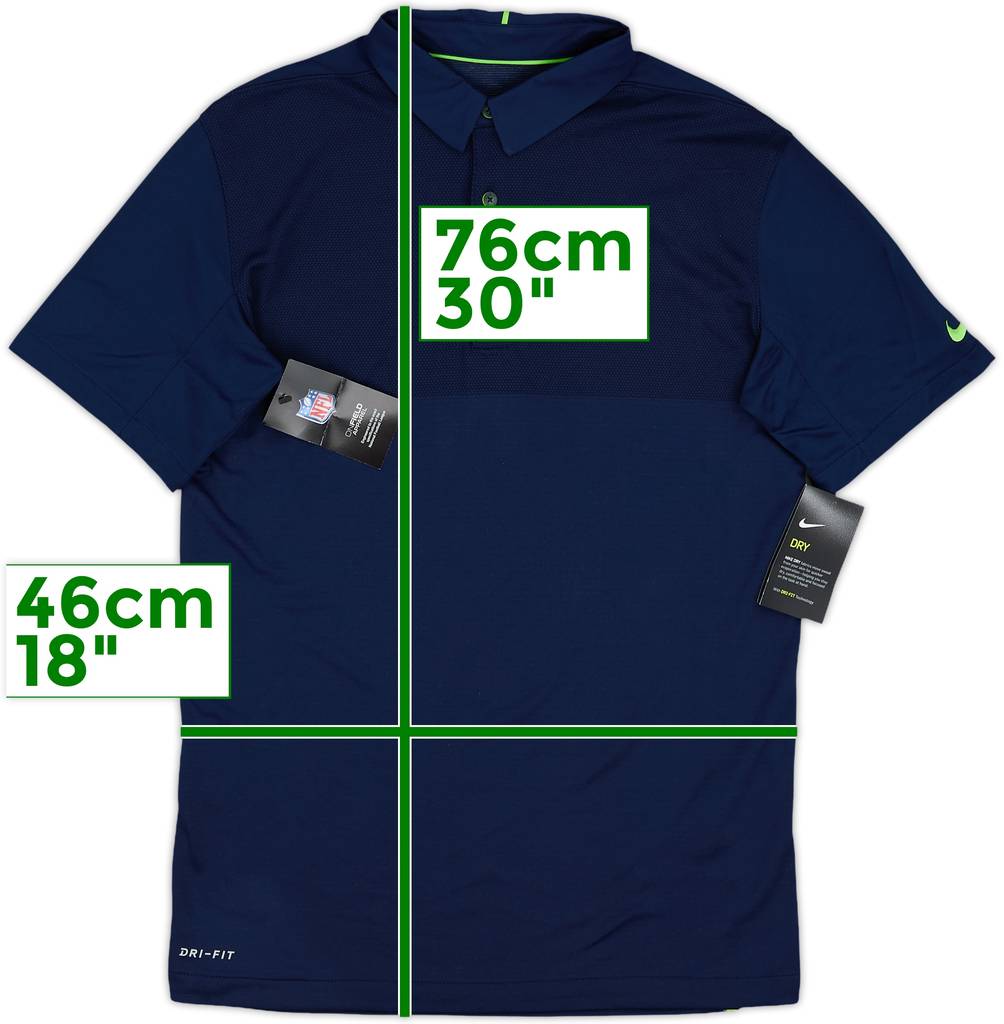 2017 Seattle Seahawks Nike Sideline Coaches Polo Shirt (S)