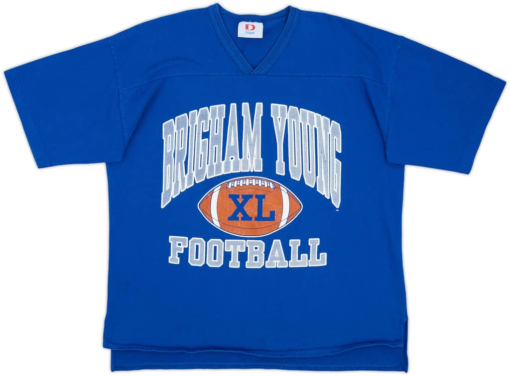 1990s Brigham Young Football Dodger Tee - 5/10 - (L)