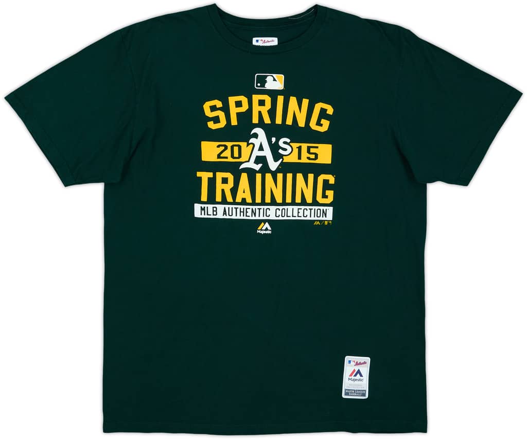 2015 Oakland Athletics Spring Training Majestic Tee - 8/10 - (XL)