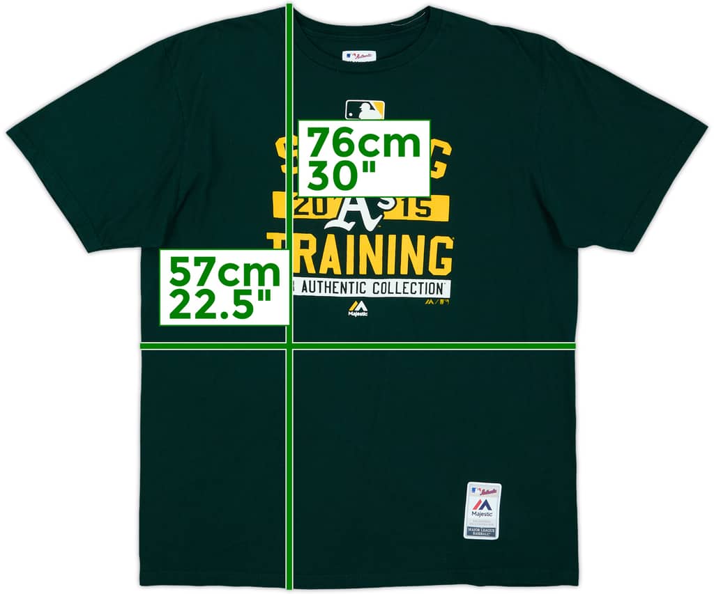 2015 Oakland Athletics Spring Training Majestic Tee - 8/10 - (XL)