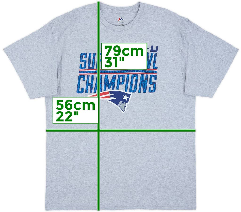 2017 New England Patriots Super Bowl LI Champions Majestic Tee - 9/10 - (XL)
