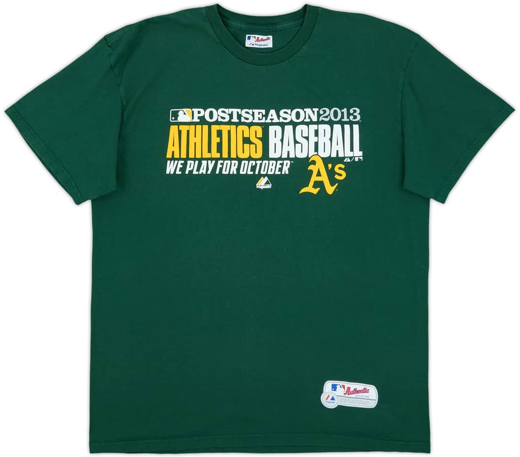 2013 Oakland Athletics Postseason Majestic Tee - 9/10 - (XL)