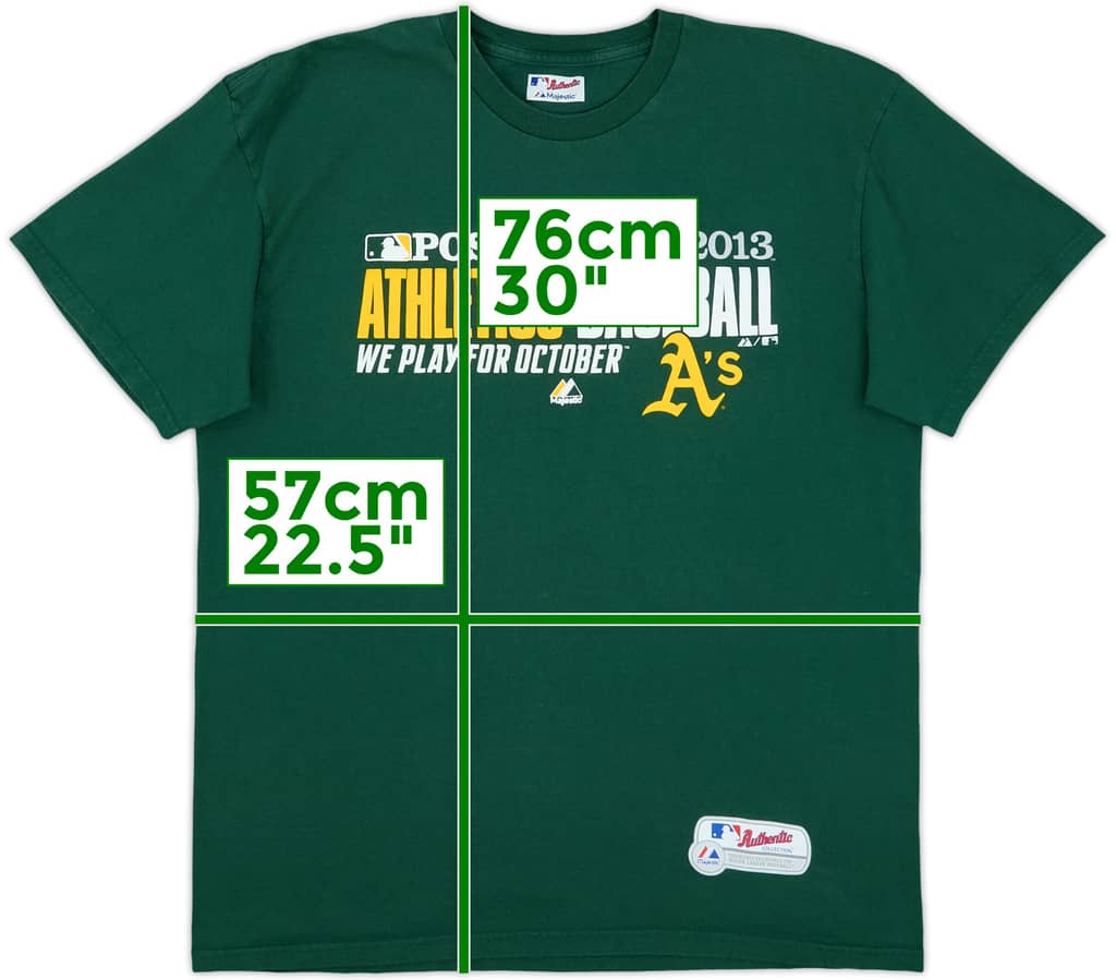 2013 Oakland Athletics Postseason Majestic Tee - 9/10 - (XL)