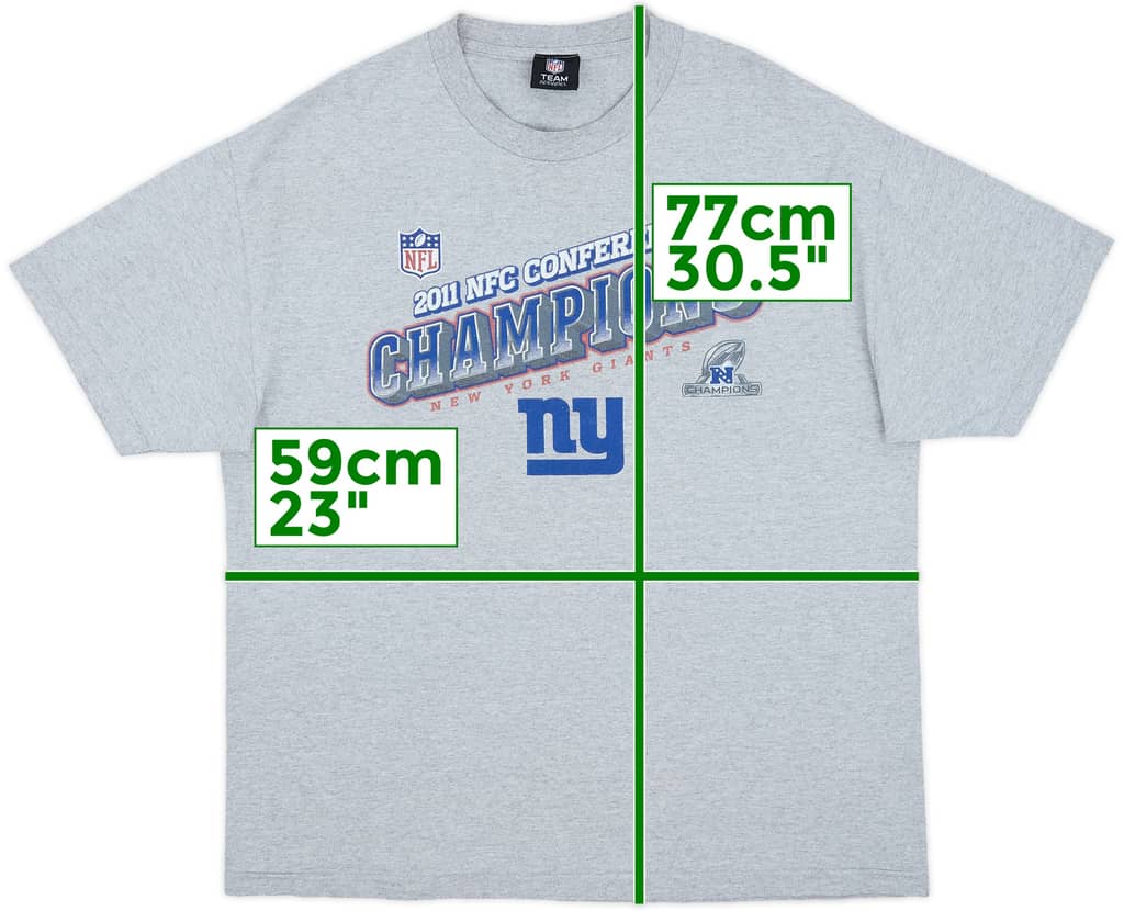 2011 New York Giants NFC Conference Champions Tee - 7/10 - (XL)