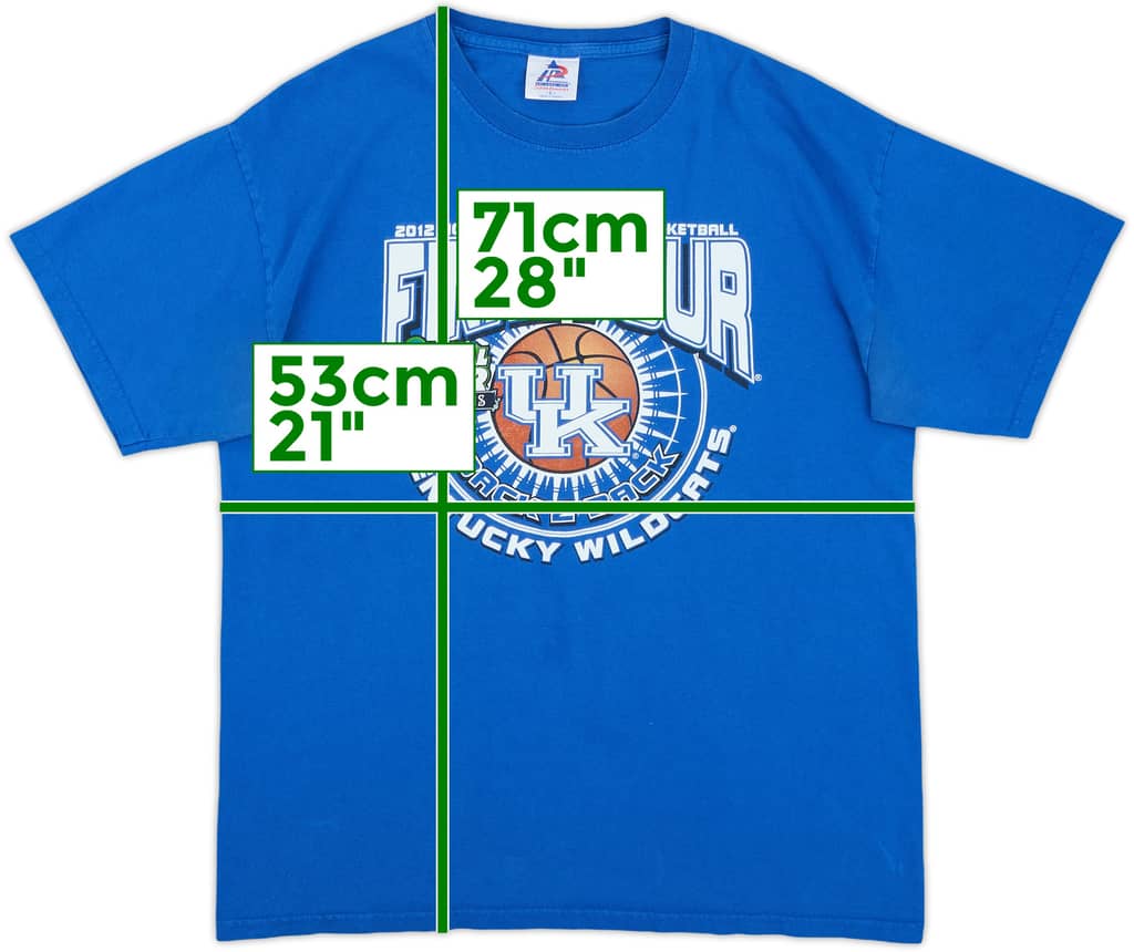 2012 Kentucky Wildcats Final Four Graphic Tee - 8/10 - (L)