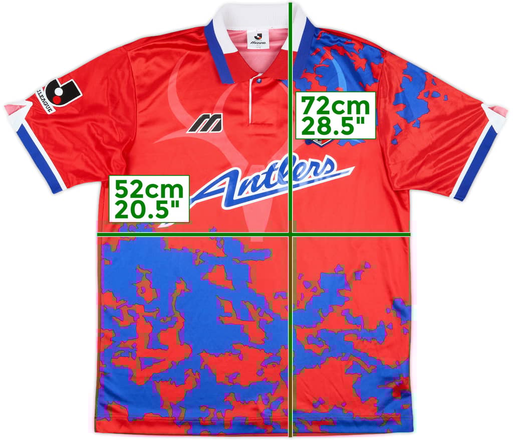 1995-97 Kashima Antlers Home Shirt - 9/10 - (L)