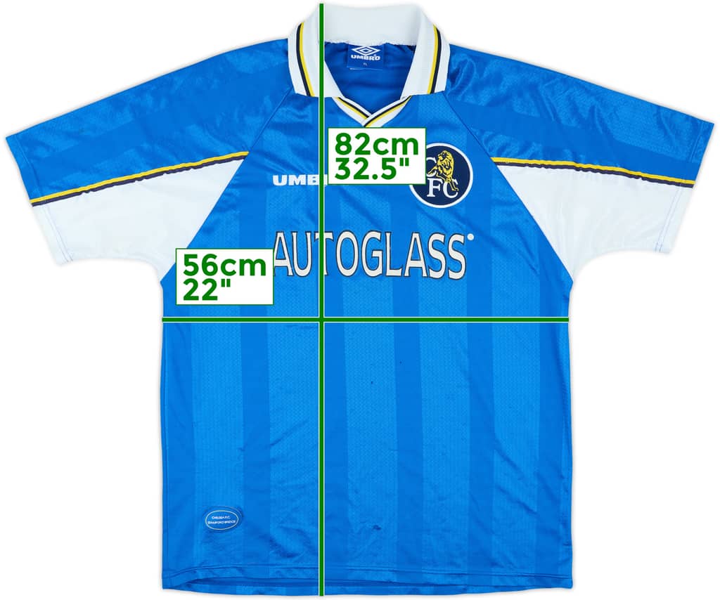 1997-99 Chelsea Home Shirt - 5/10 - (XL)