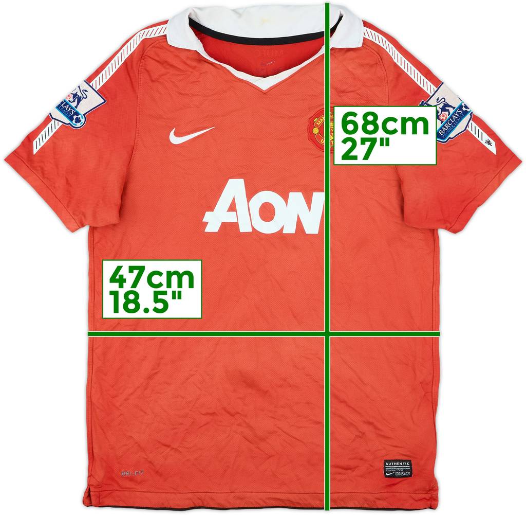 2010-11 Manchester United Home Shirt - 5/10 - (Women's XL)