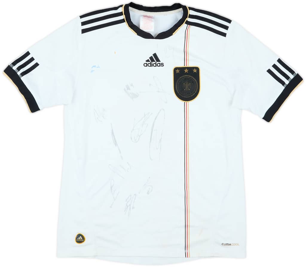 2010-11 Germany Signed Home Shirt - 4/10 - (XL.Boys)