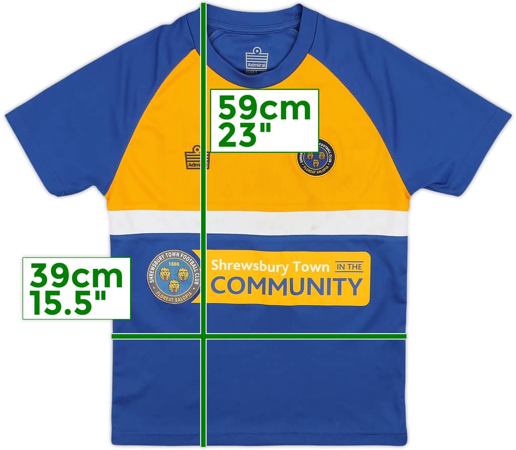 2020-21 Shrewsbury Admiral Training Shirt - 8/10 - (L.Boys)