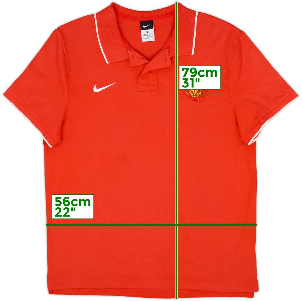 2010-11 Manchester United Nike Polo Shirt - 8/10 - (XL)