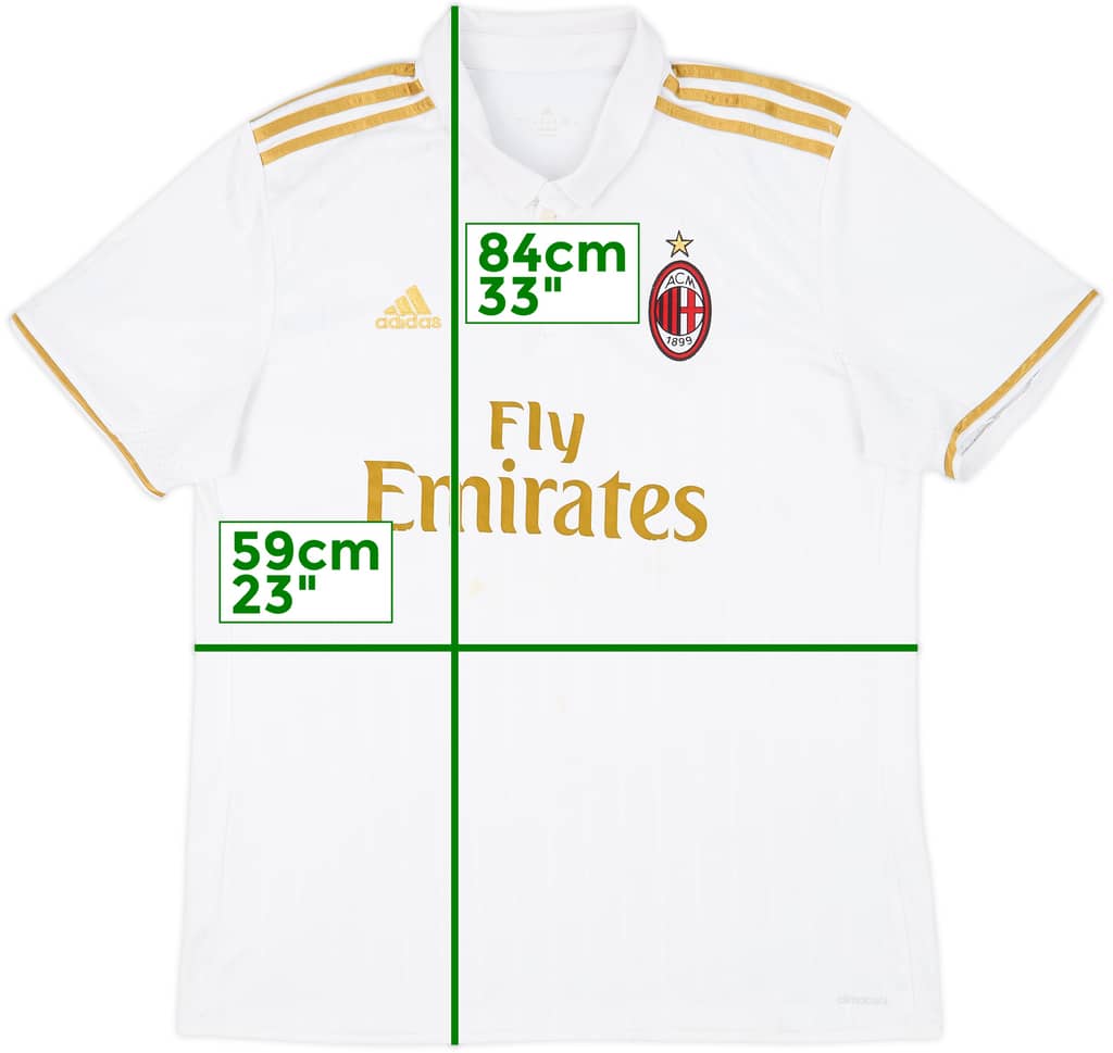 2016-17 AC Milan Away Shirt - 5/10 - (XL)