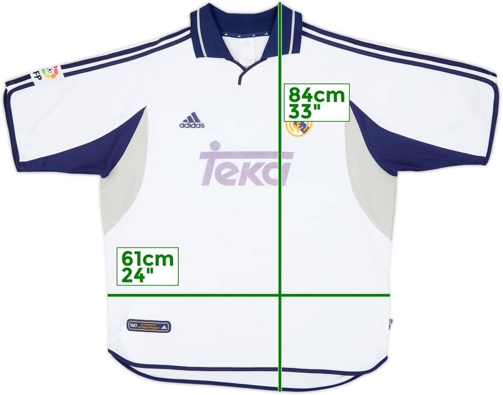 2000-01 Real Madrid Home Shirt - 5/10 - (XL)