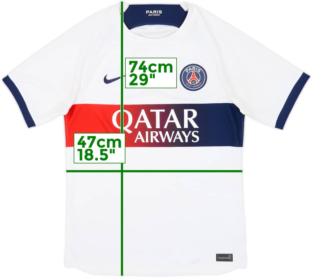 2023-24 Paris Saint-Germain Away Shirt - 8/10 - (S)
