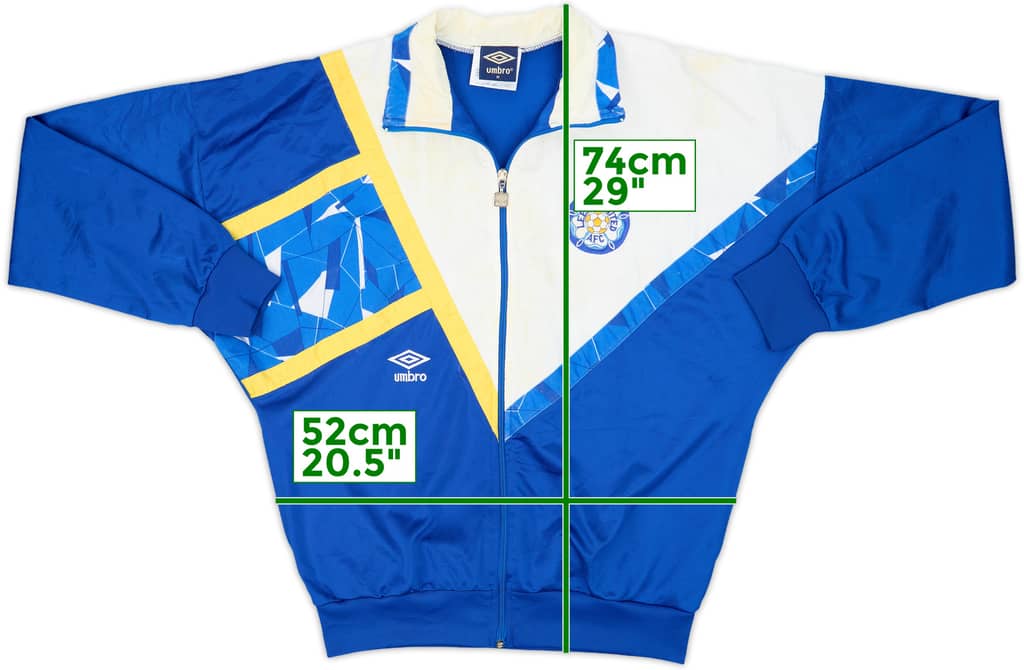 1990-91 Leeds United Umbro Track Jacket - 6/10 - (M)