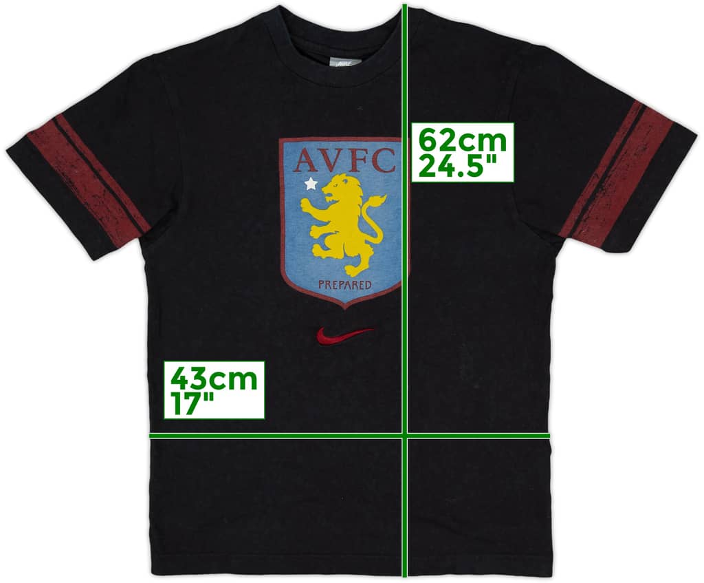 2008-09 Aston Villa Nike Graphic Tee - 7/10 - (S)