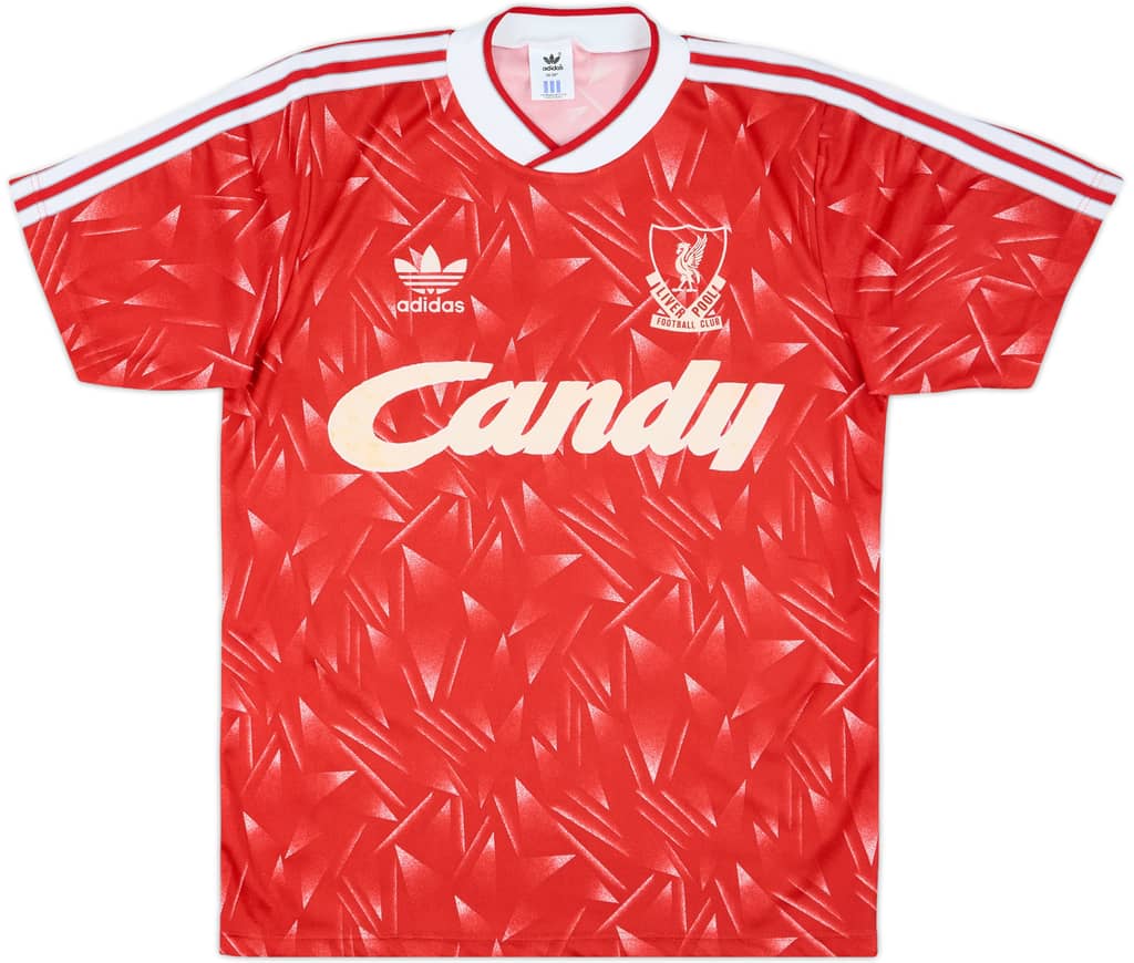 1989-91 Liverpool Home Shirt - 8/10 - (S)