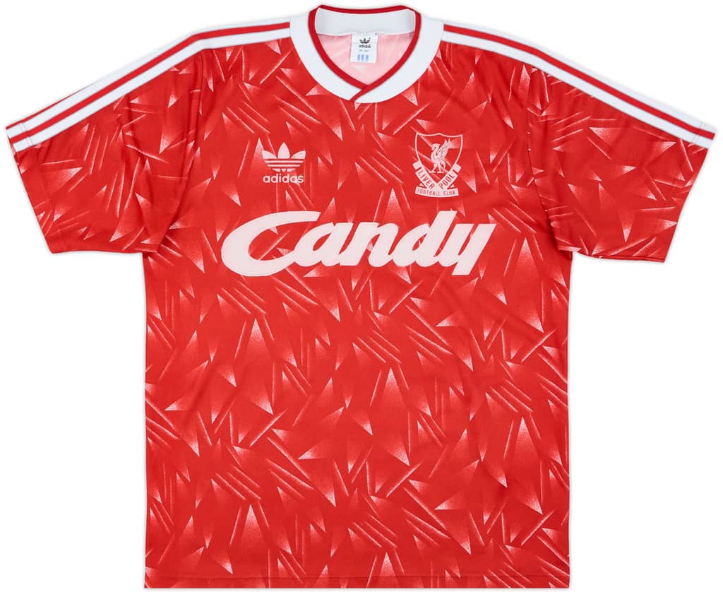 1989-91 Liverpool Home Shirt - 7/10 - (M)
