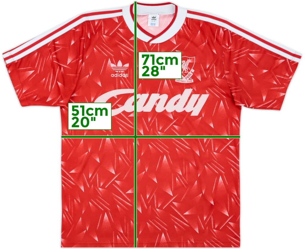 1989-91 Liverpool Home Shirt - 7/10 - (M)