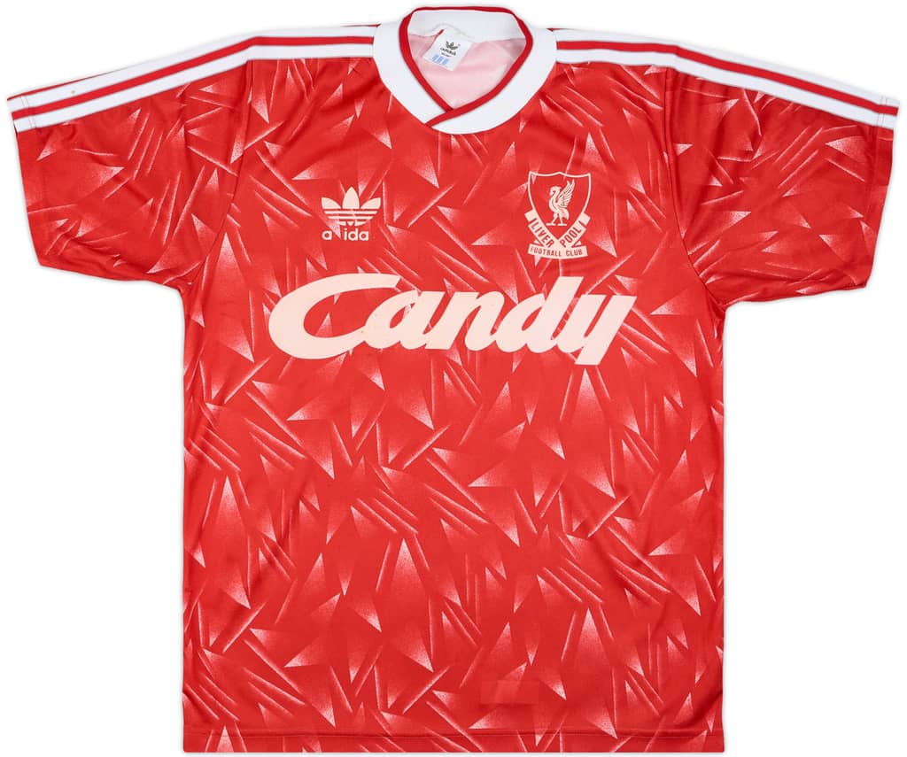 1989-91 Liverpool Home Shirt - 5/10 - (S)