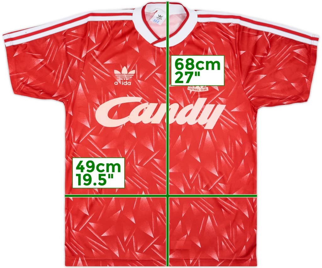 1989-91 Liverpool Home Shirt - 5/10 - (S)
