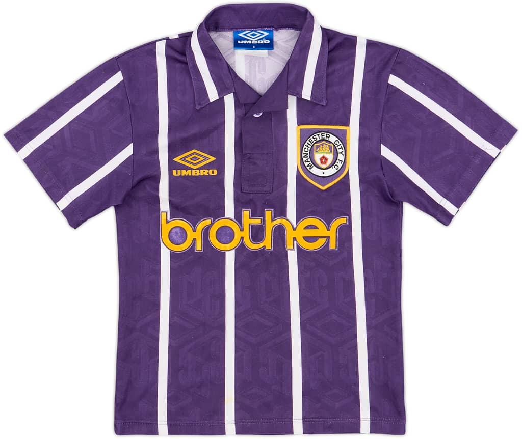 1993-94 Manchester City Away Shirt - 7/10 - (S.Boys)