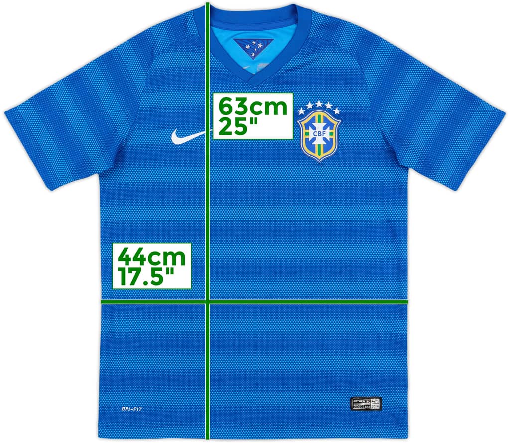 2014-15 Brazil Away Shirt - 10/10 - (L.Boys)