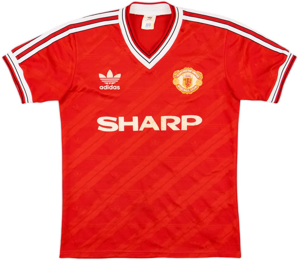 1986-88 Manchester United Home Shirt - 7/10 - (S)