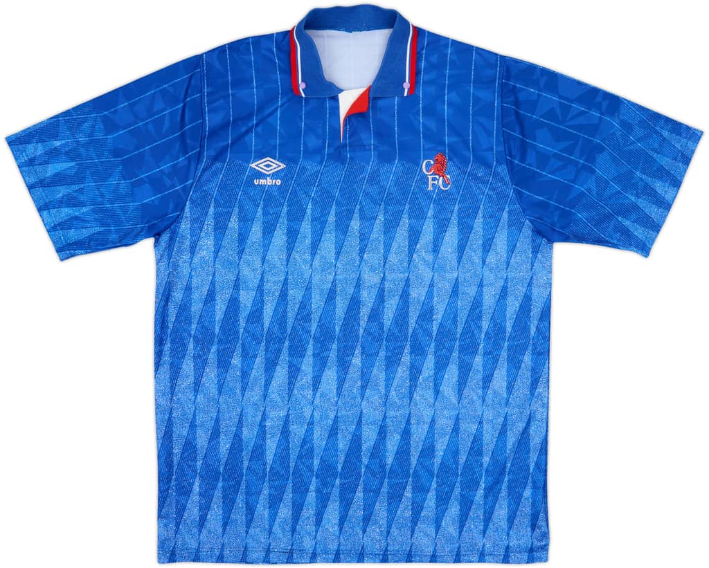 1989-91 Chelsea Home Shirt - 8/10 - (XL)