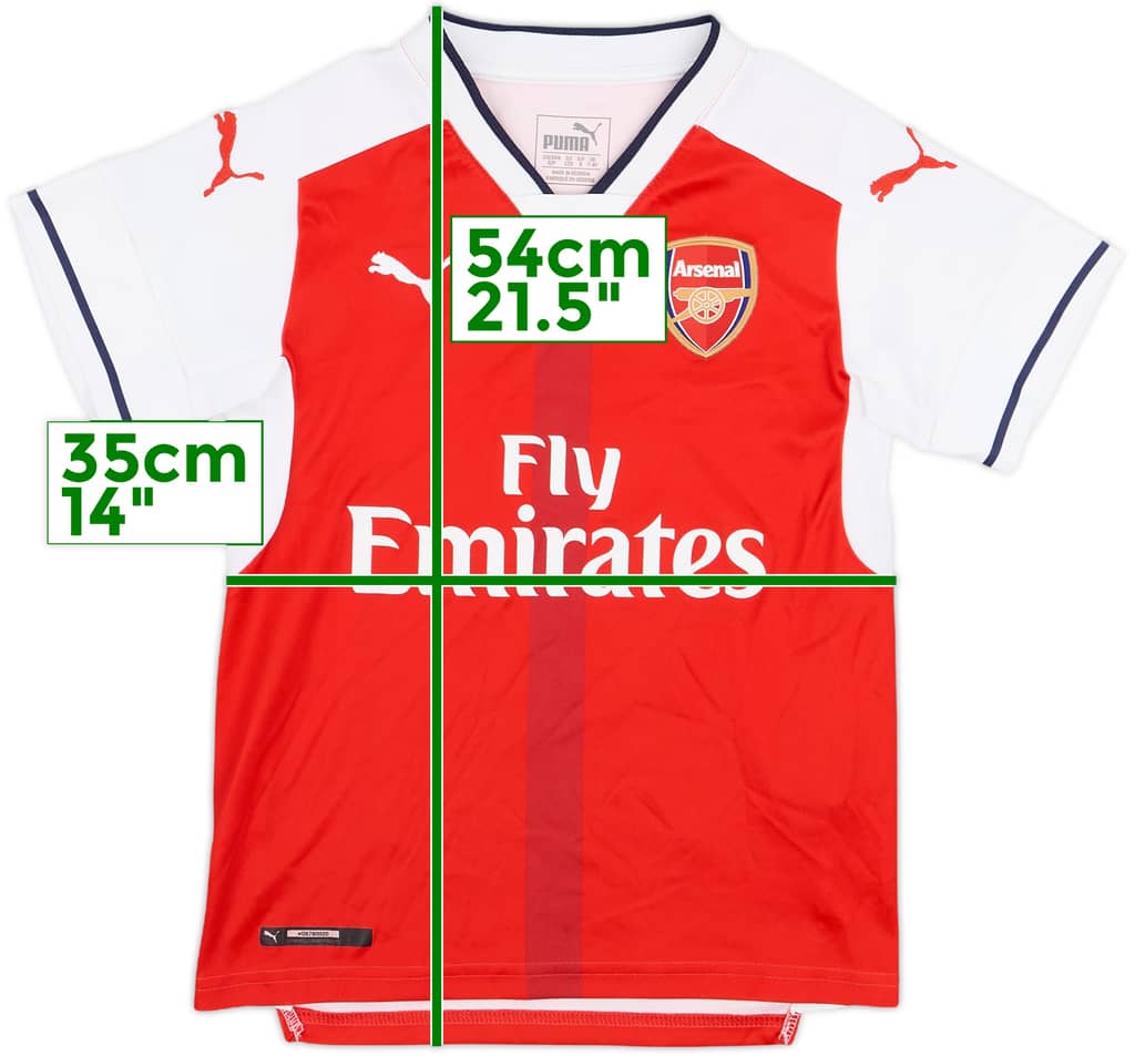 2016-17 Arsenal Home Shirt - 8/10 - (S.Boys)