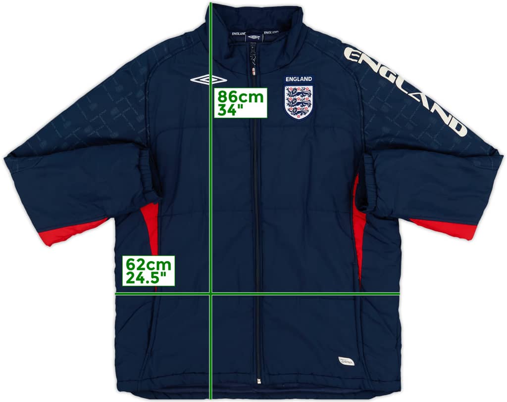 2007-09 England Umbro Padded Bench Coat - 8/10 - (L)