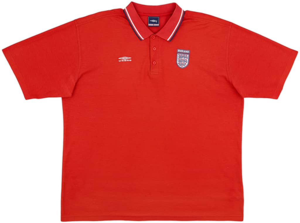 2002-03 England Umbro Polo Shirt - 7/10 - (XXL)