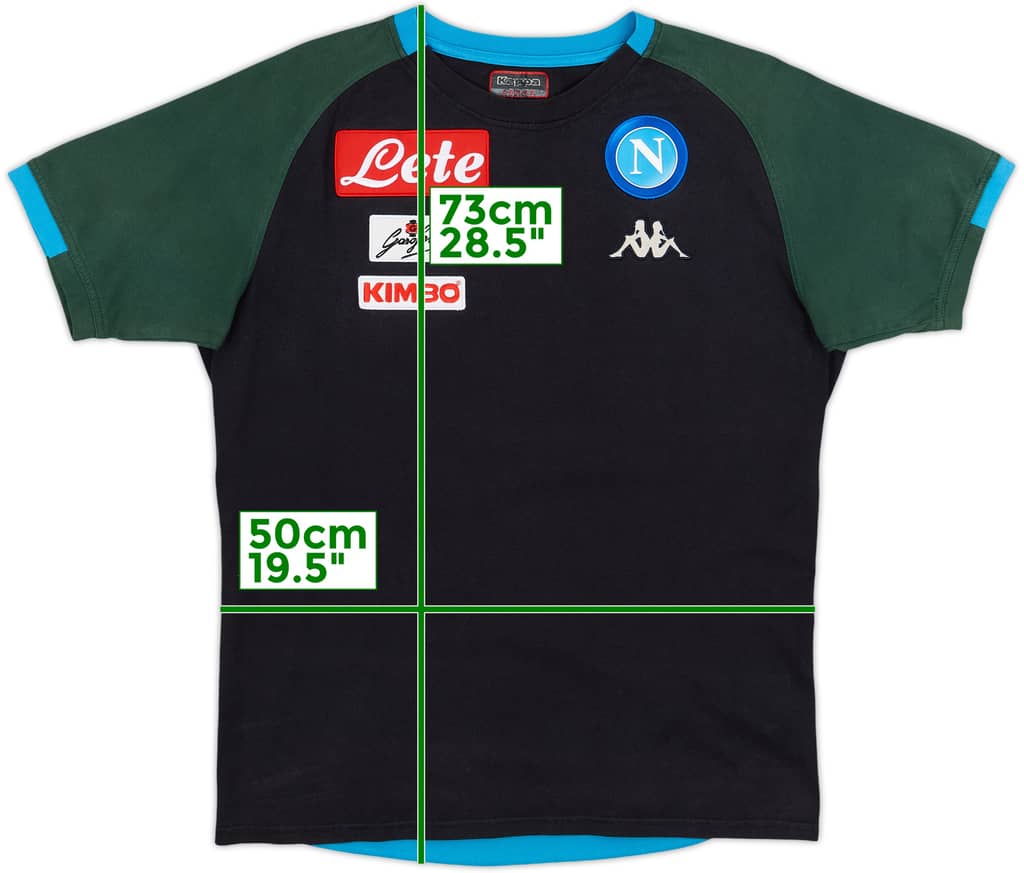 2017-18 Napoli Kappa Cotton Tee - 8/10 - (L)