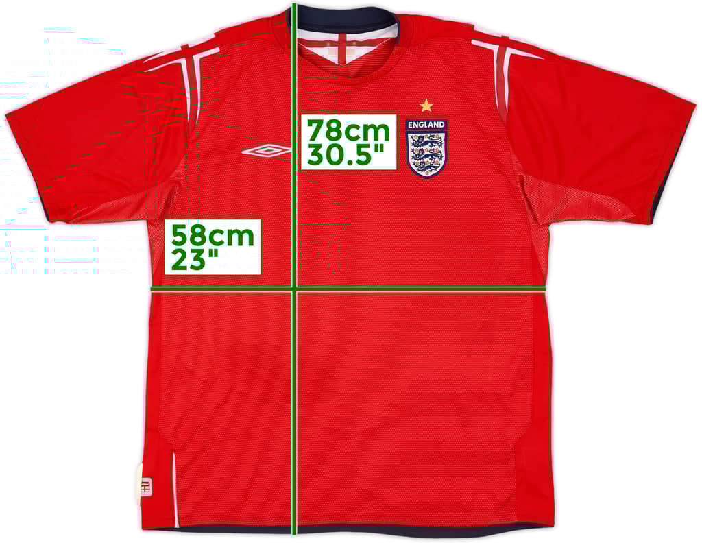 2004-06 England Away Shirt - 5/10 - (XL)