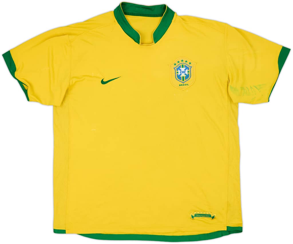 2006-08 Brazil Home Shirt - 4/10 - (XL)