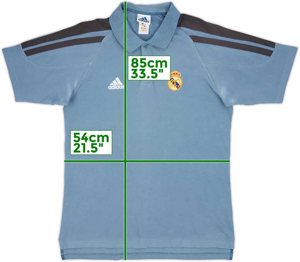 2001-02 Real Madrid adidas Polo Shirt - 5/10 - (L)