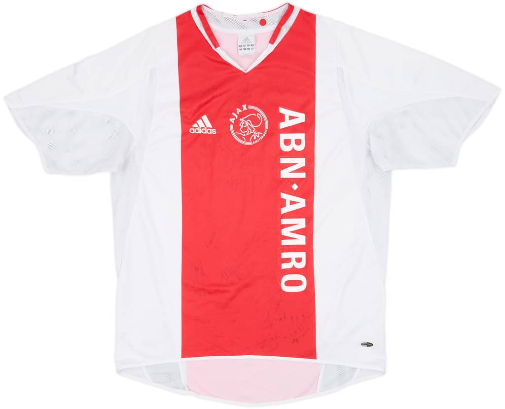 2004-05 Ajax Signed Home Shirt - 4/10 - (M)