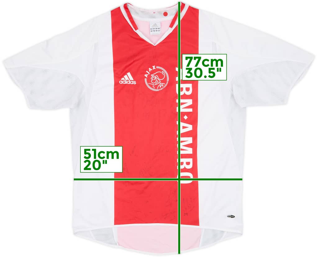 2004-05 Ajax Signed Home Shirt - 4/10 - (M)