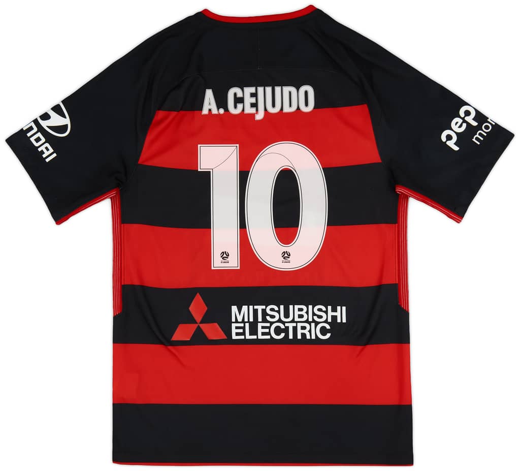 2017-18 Western Sydney Wanderers Home Shirt A.Cejudo #10 - 6/10 - (S)