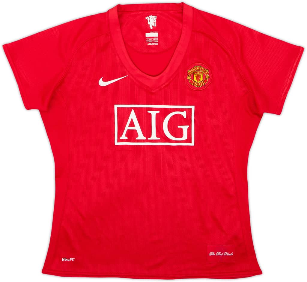 2007-09 Manchester United Home Shirt - 5/10 - (Women's L)