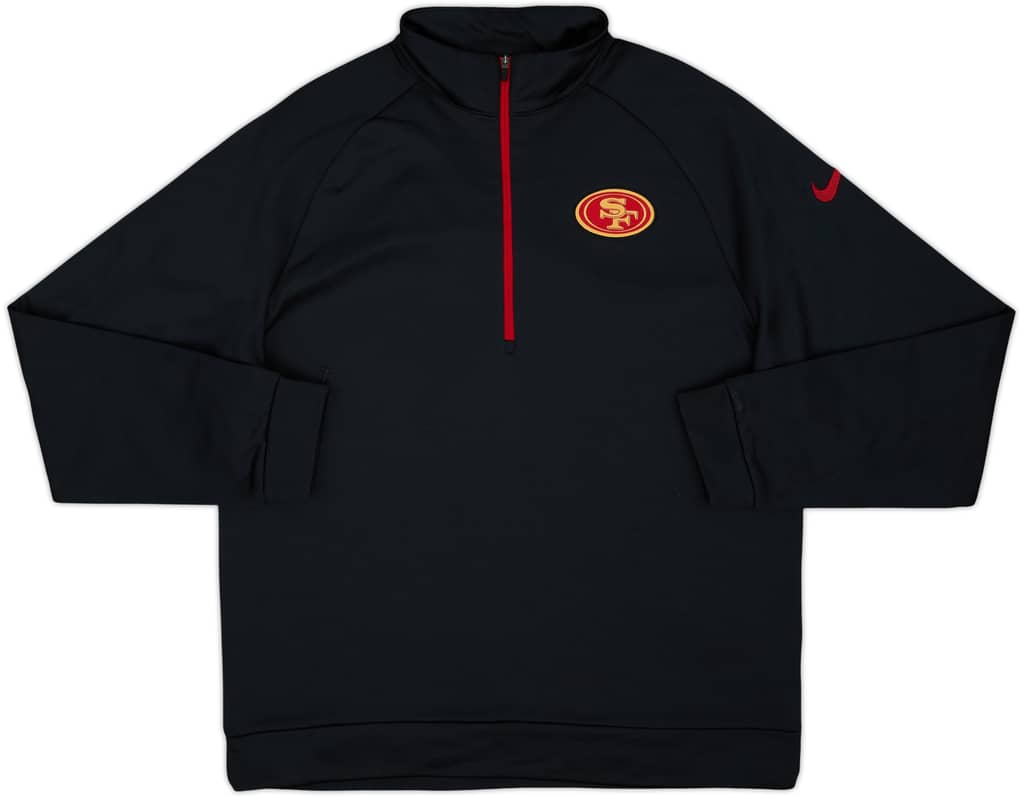2017 San Francisco 49ers Nike 1/2 Zip Training Top - 10/10 - (L)