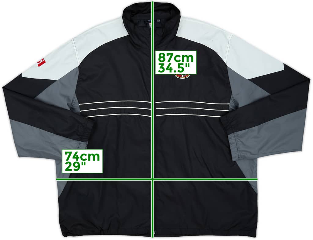 2008 San Francisco 49ers Reebok Rain Jacket - 7/10 - (XXL)
