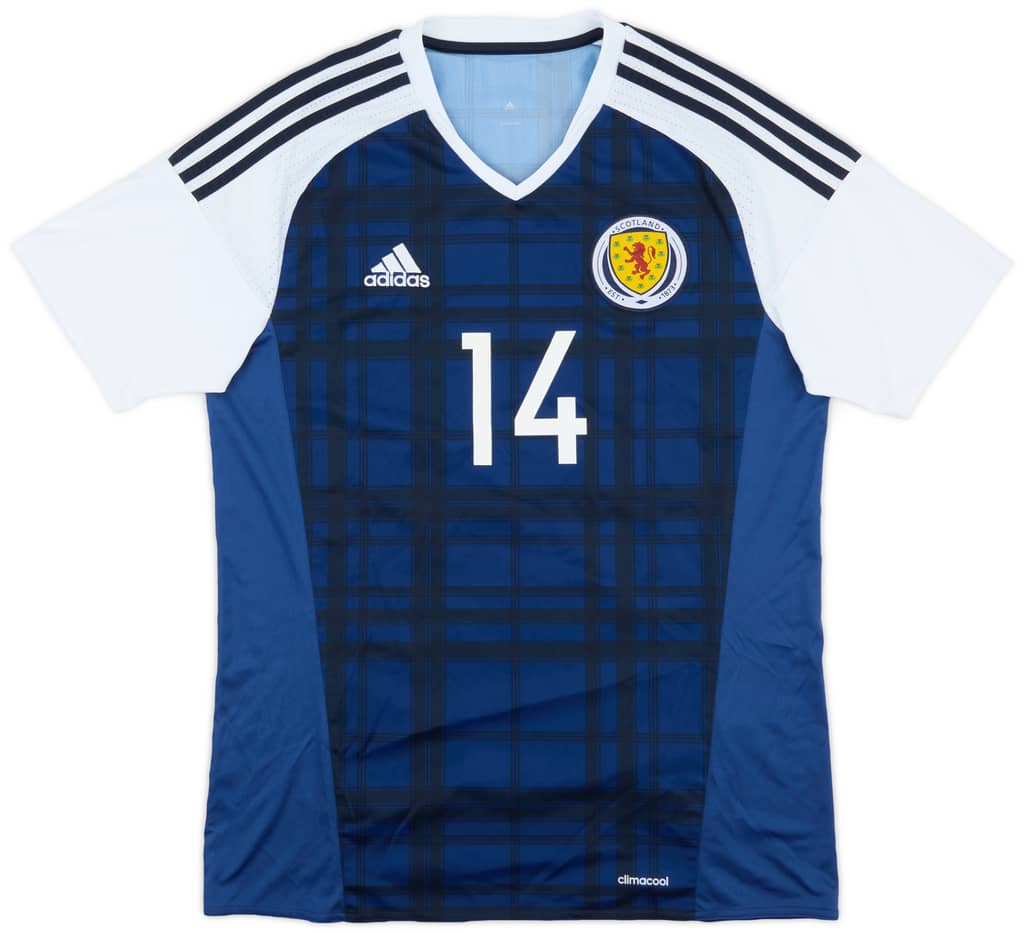2015-17 Scotland Home Shirt #14 - 7/10 - (M)