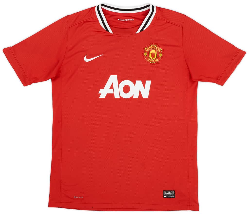2011-12 Manchester United Home Shirt - 8/10 - (XL.Boys)
