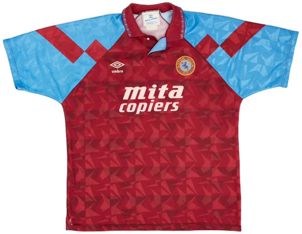 1990-92 Aston Villa Home Shirt - 7/10 - (XL)